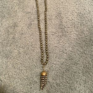 Gunmetal and Gold Necklace